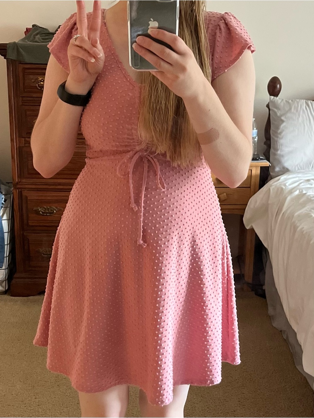 Rolla Coster Pink ruched dress